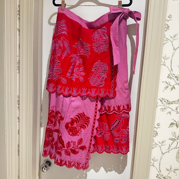 FARM Rio Dresses & Skirts - Farm Rio Palm Tree Richelieu Wrap Skirt